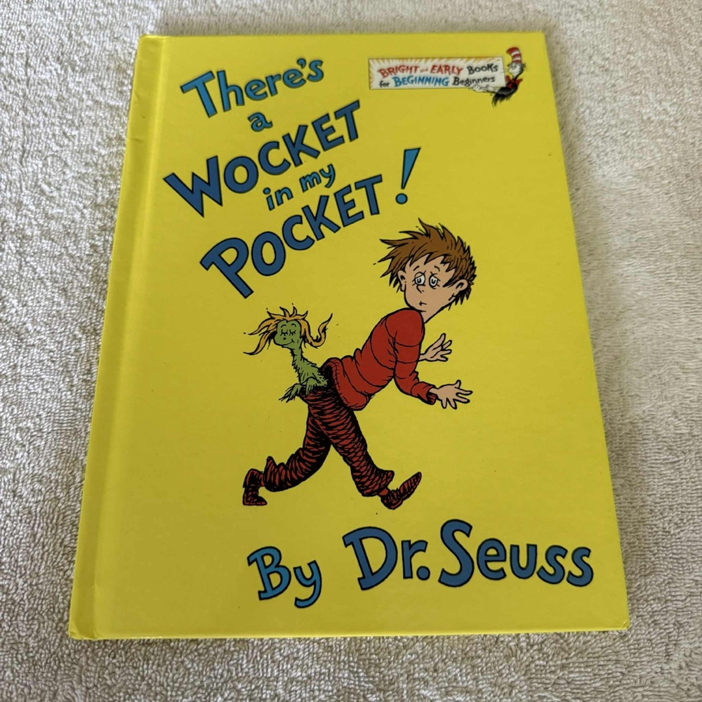 Dr. Seuss Book - There's a Wocket in my Pocket! - Yellow